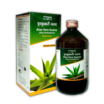 Aloevera Juice (Gritkumari Swaras) with Pulp