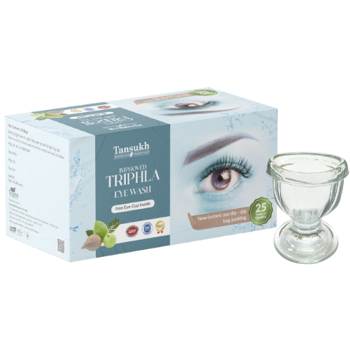 Improved Triphala Eye Wash with Free Glass Eye Wash Cup