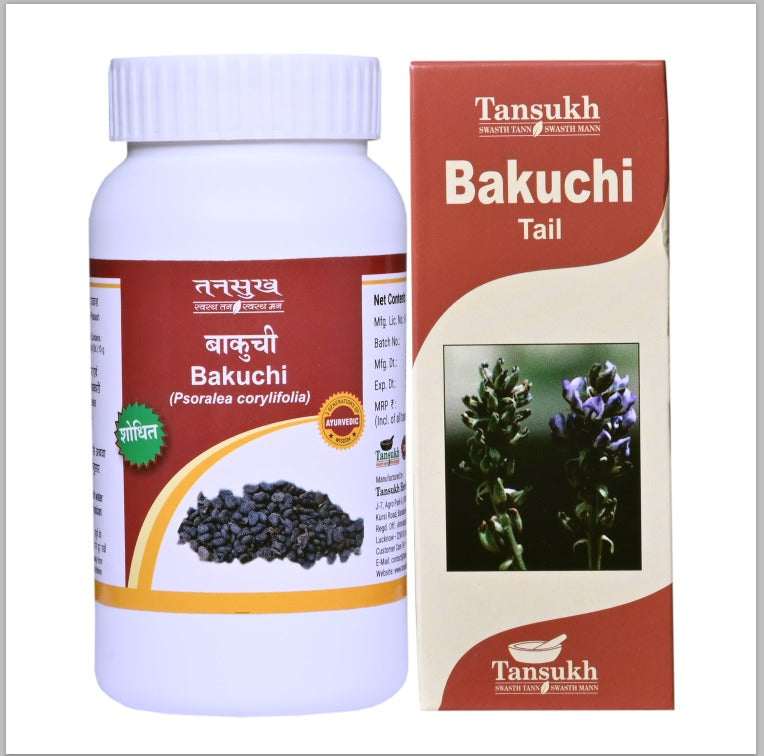 Tansukh Bakuchi Churna Bakuchi Tail Skin Care  COMBO PACK Jar of 100 GM