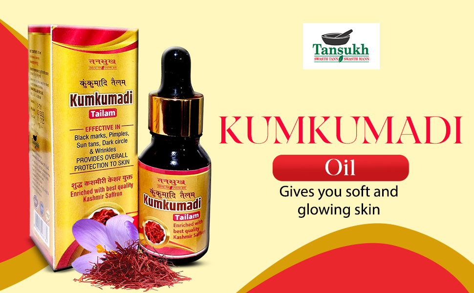 Kumkumadi Tail (Oil) with Kasmiri Saffron