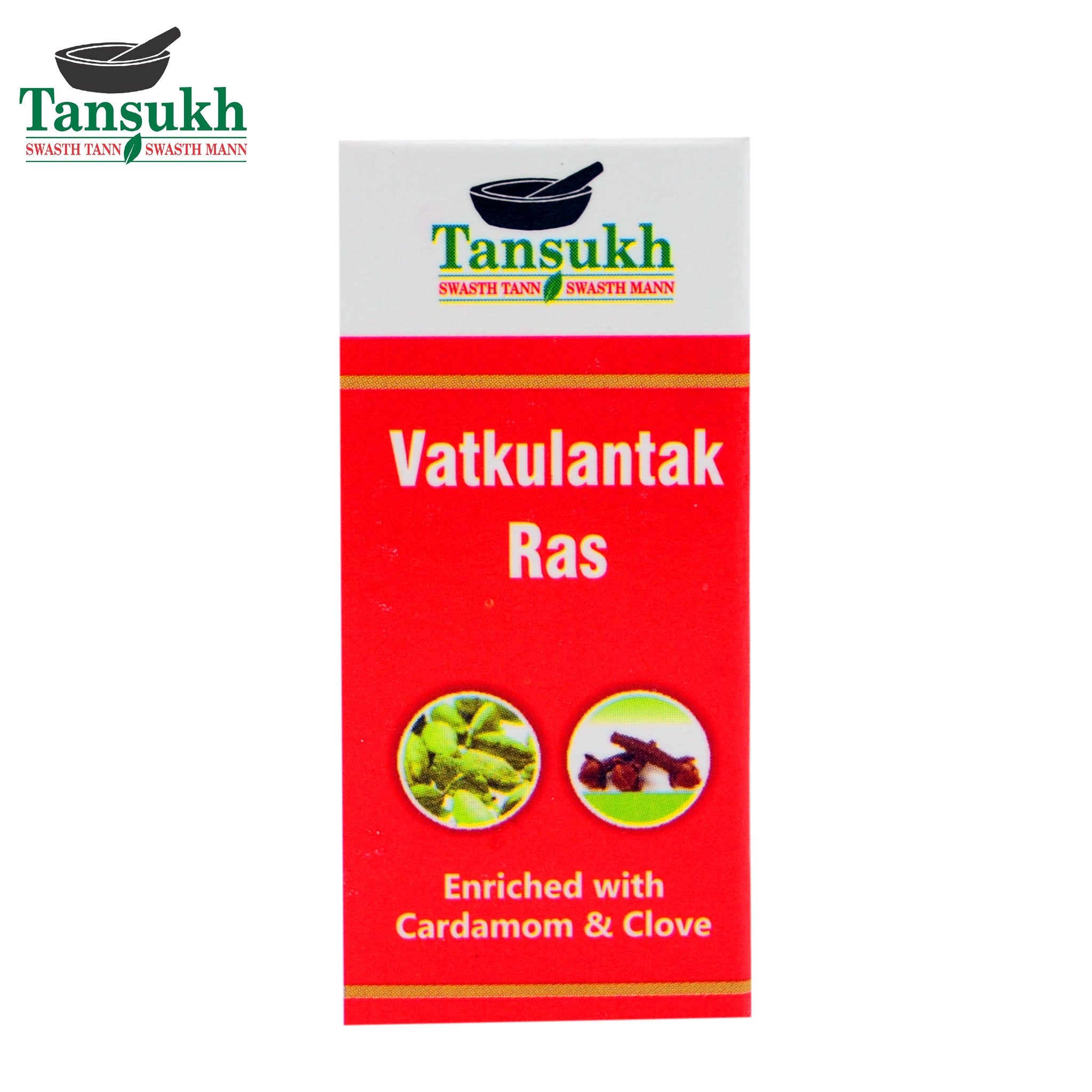 Tansukh Vatkulantak Ras Tablets Jar of 10 QTY